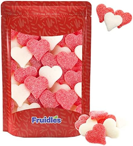 Sanded Gummi Hearts Valentine's Day Gummi Candy, Allergy Friendly, Non-GMO, No Artificial Sweeten... | Amazon (US)