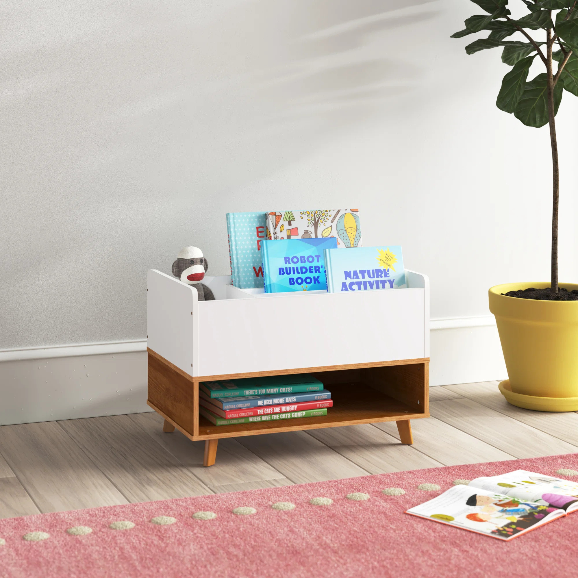 Thurmont 17'' H X 25'' W Book Caddy | Wayfair North America