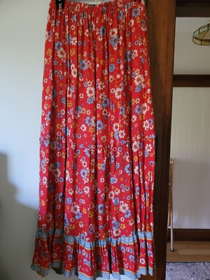Pink Diamond Red Bohemian Skirt | eBay AU