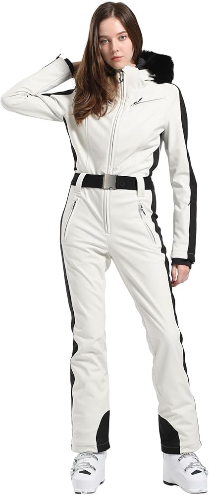 IMPHUT Women's One Piece Ski Suits Slim Waterproof Jumpsuits Windproof Snowsuit Insulated Ski Jum... | Amazon (US)