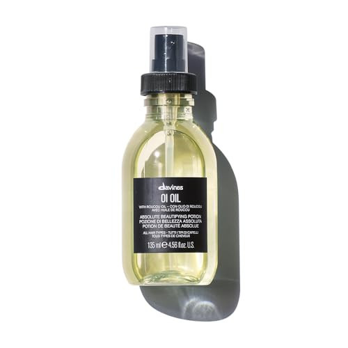 Davines OI Oil | Weightless Hair Oil Perfect for Dry Hair, Coarse & Curly Hair Types | Anti-Frizz for Soft, Shiny Hair | 4.56 Fl Oz (Pack of 1) | Amazon (US)
