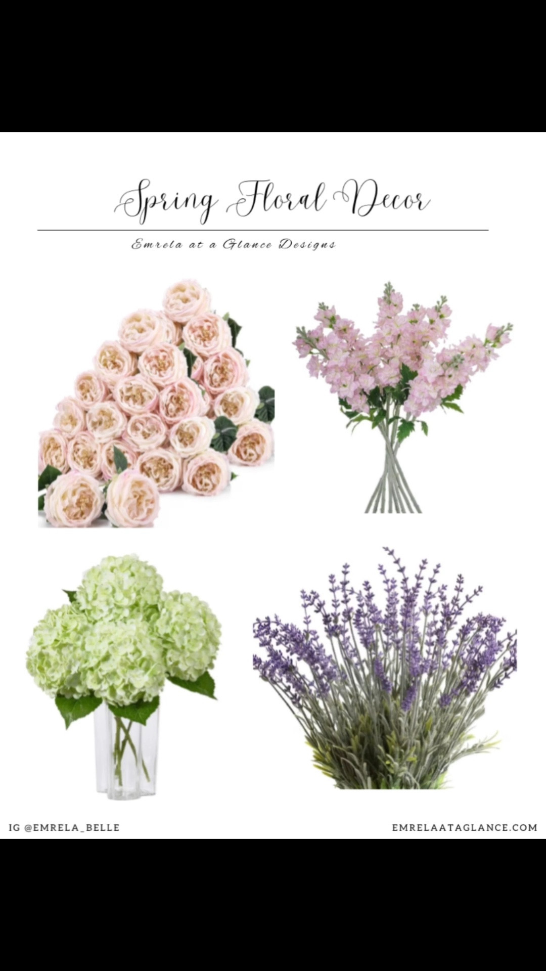 Spring Floral Decor Faux Hydrangeas, Roses, Lavender, Delphiniumm

#LTKspring #LTKSpringSale #LTKHome