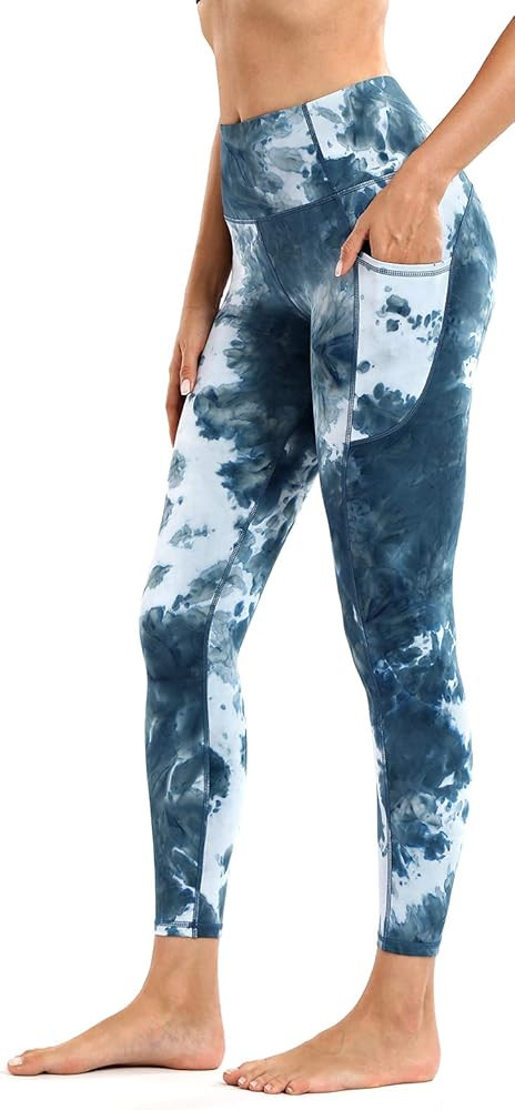 Yoga Pants for Women Tummy Control High Waist Yoga Leggings for Workout Running Exercise with Poc... | Amazon (US)