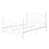 Christopher Knight Home CKH Classical Iron Bed Frame, Queen, White | Amazon (US)