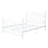 Christopher Knight Home CKH Classical Iron Bed Frame, Queen, White | Amazon (US)