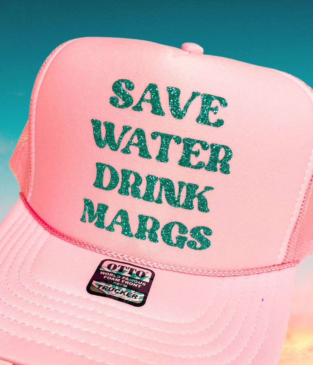 Trucker Hats Save Water Drink Margs Soft Pink Trucker Hat - Etsy | Etsy (US)