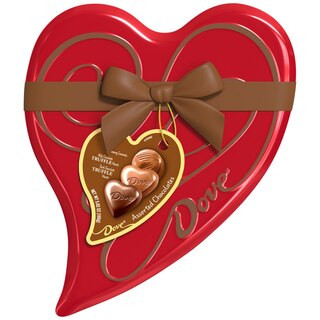 Dove Assorted Valentine's Day Chocolate Truffle Candy Heart Tin, 5.82 OZ | CVS Health