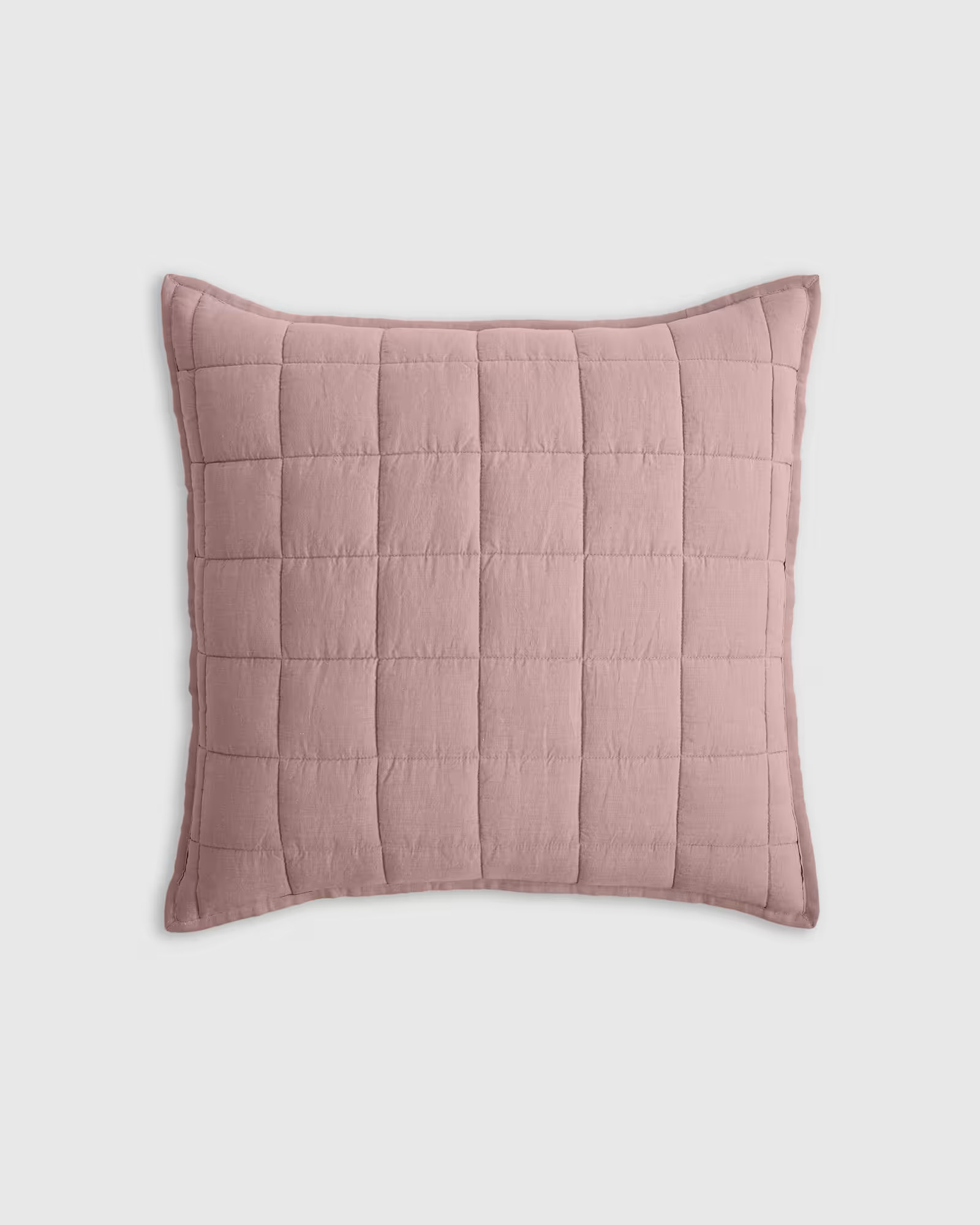 European Linen Box Quilted Euro Sham | Quince