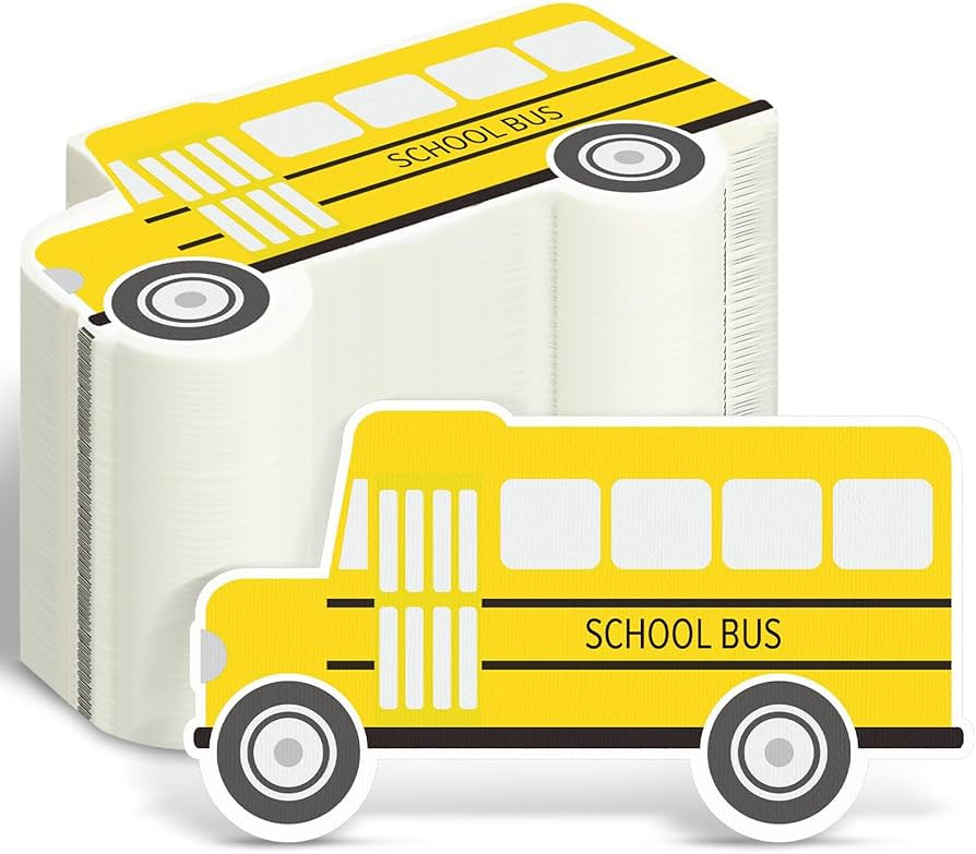 Tinlade 100 Pcs Back to School Disposable Napkins for School Yellow School Bus Hand Towels Kids C... | Amazon (US)
