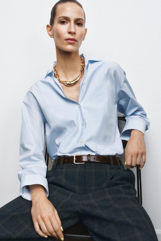 100% LEATHER BELT WITH SQUARE BUCKLE | Zara US