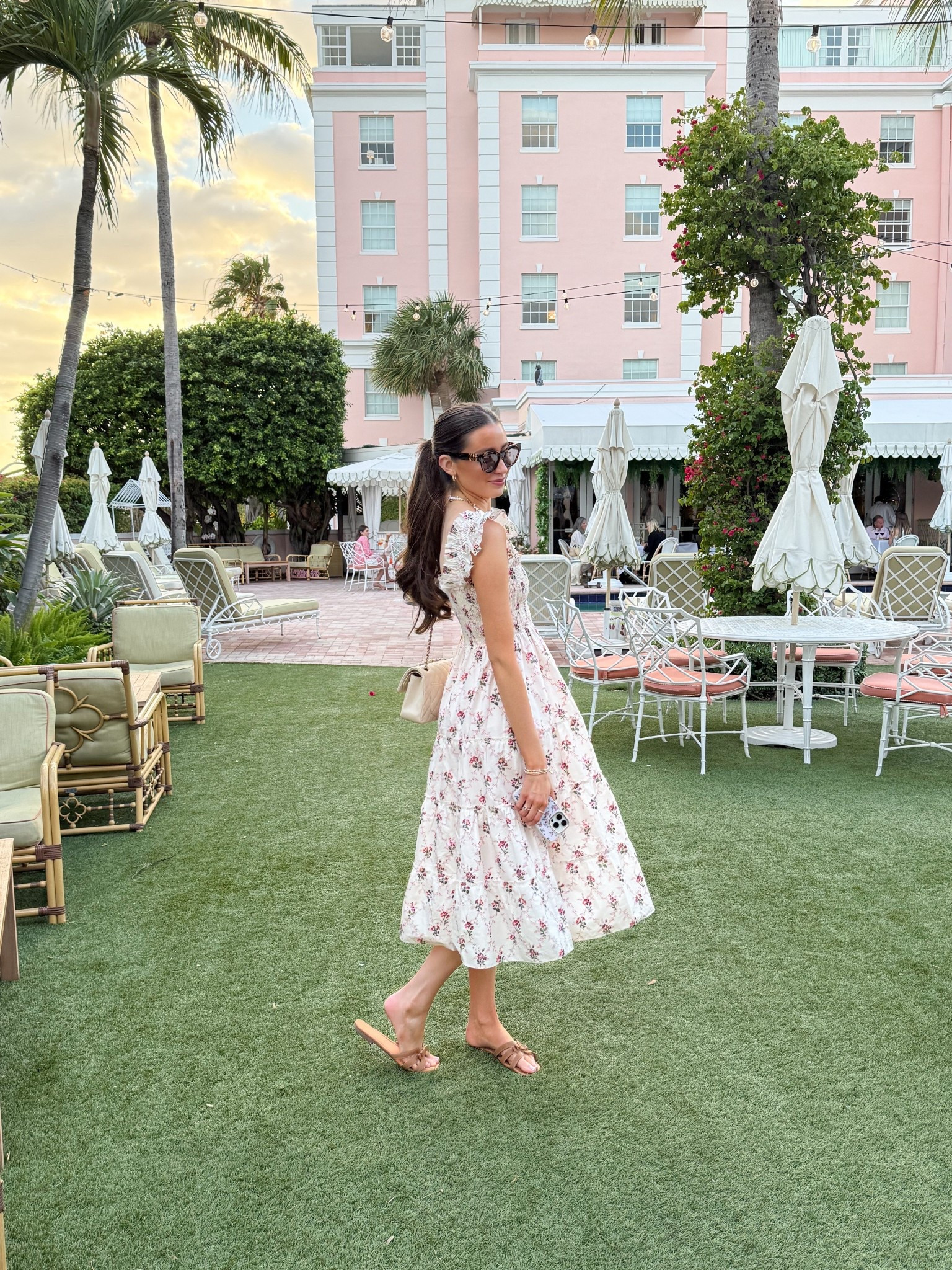 Palm beach vacation dinner outfit! Hill house home nap dress. Size down one size! Wearing XXS! 

#LTKTravel #LTKootd #LTKSeasonal