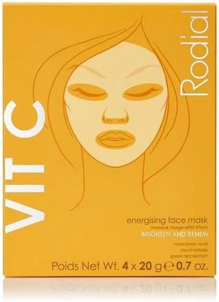 Rodial Vit C Energising Sheet Masks,0.67 Fl Oz (Pack of 4) | Amazon (US)