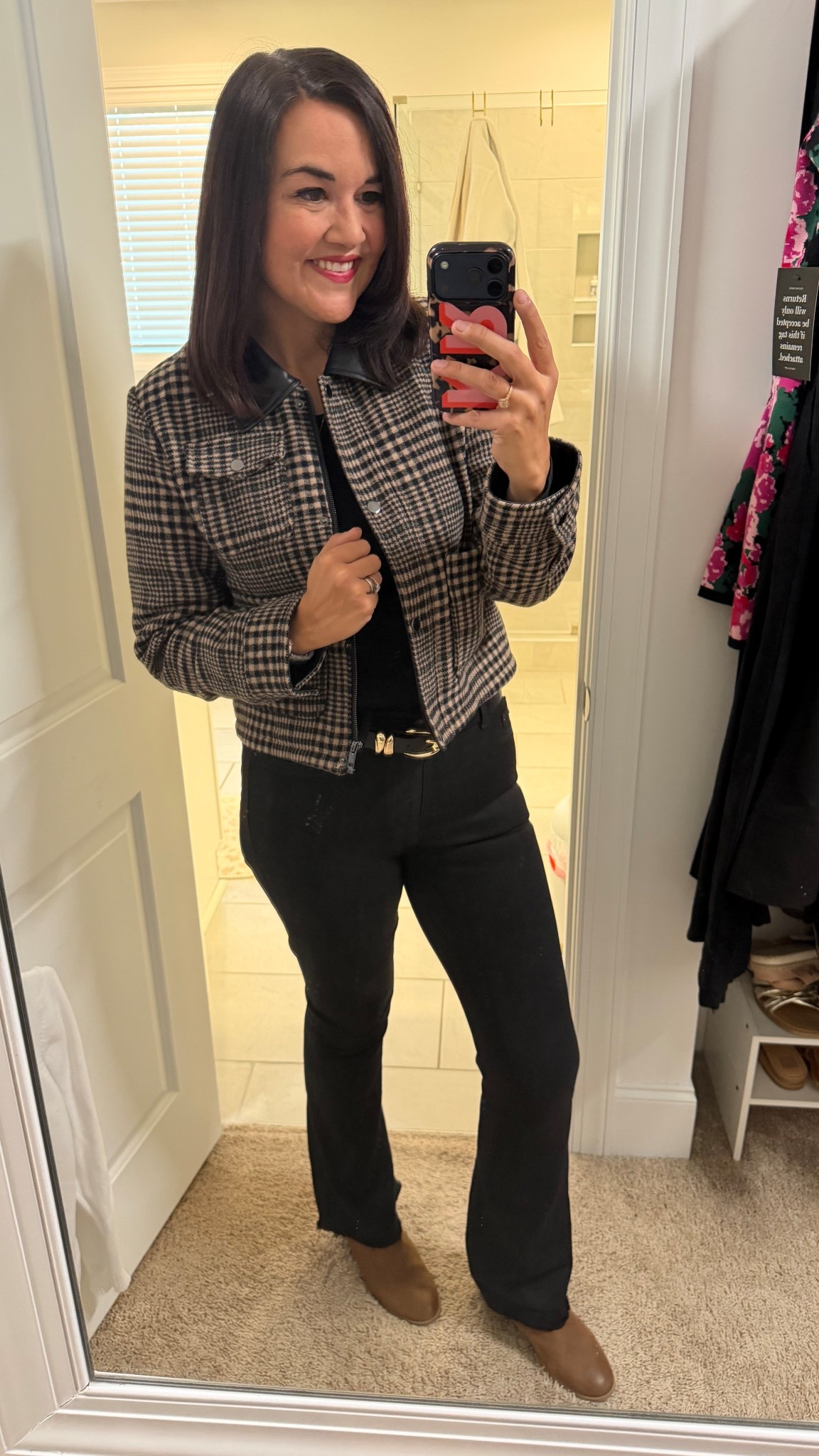 This jacket is my very first purchase from EverEve and I’m obsessed! Jeans are rented from Nuuly but the fit so well I may need to purchase them. (Wearing a M in the jacket and a 28 in the jeans) 

#LTKHoliday #LTKdayinmylife #LTKmomlife