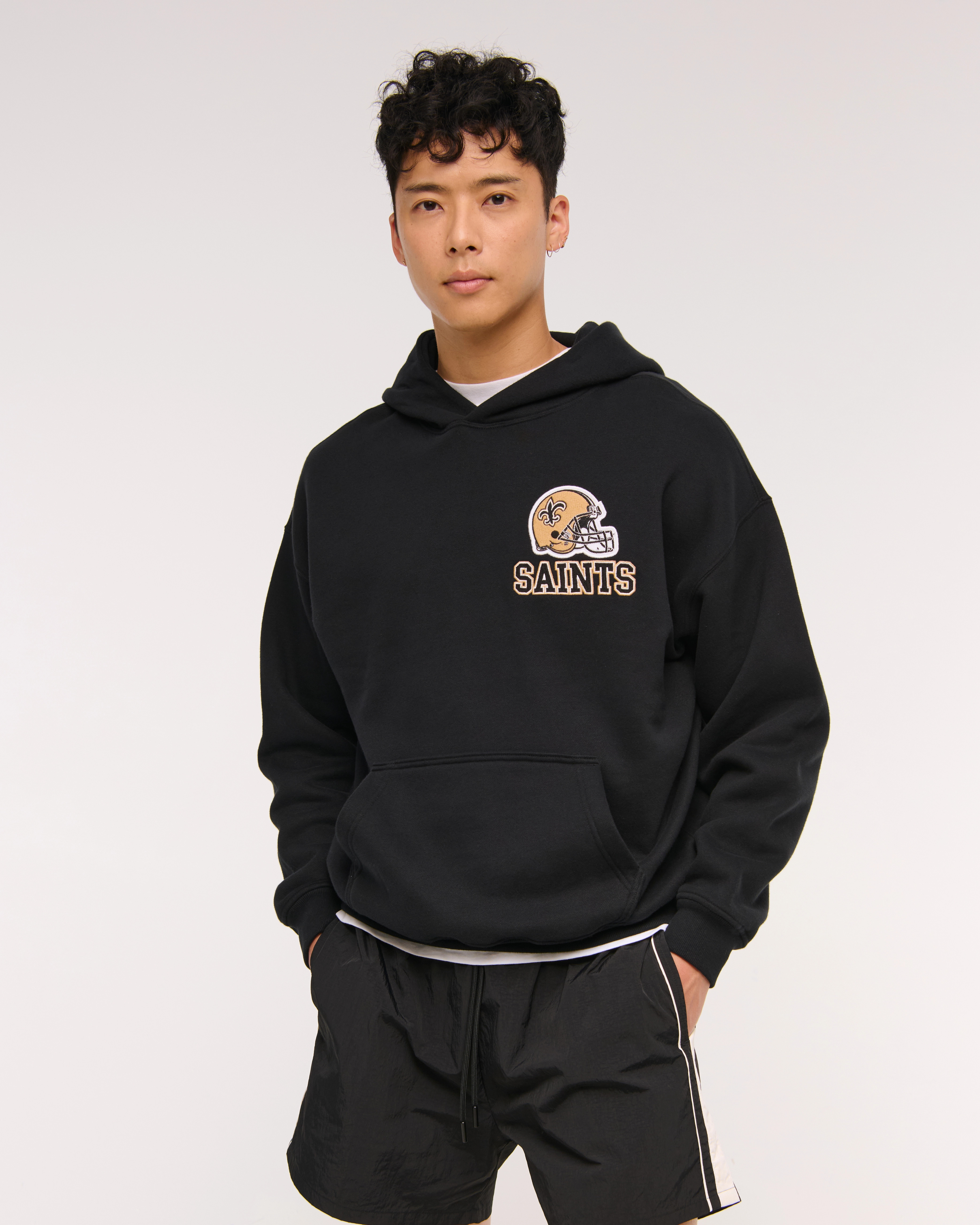 New Orleans Saints Graphic Popover Hoodie | Abercrombie & Fitch (US)
