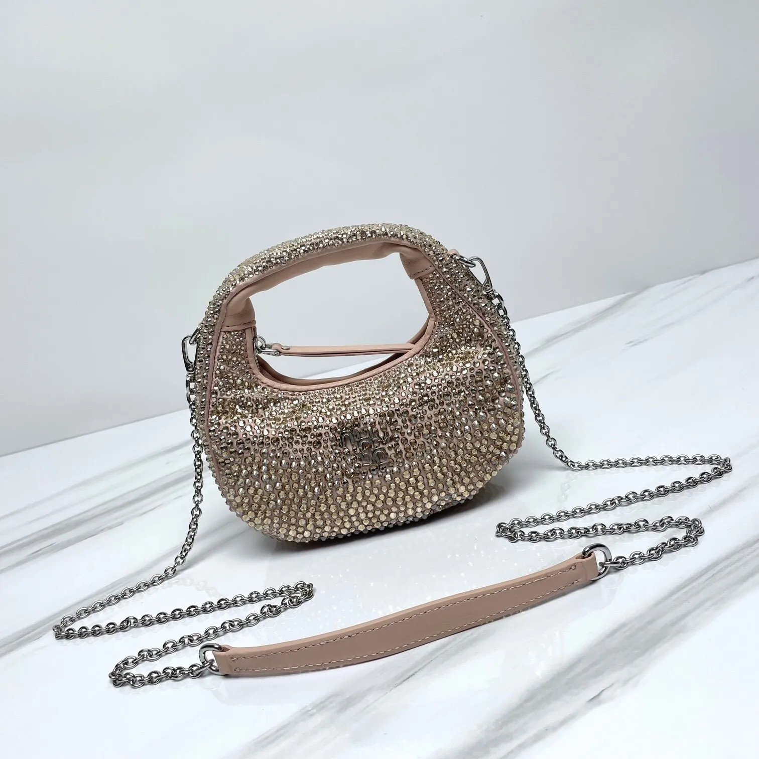 Sophisticated Mini Diamond Crossbody Bag with Shimmering Detail | DHGate
