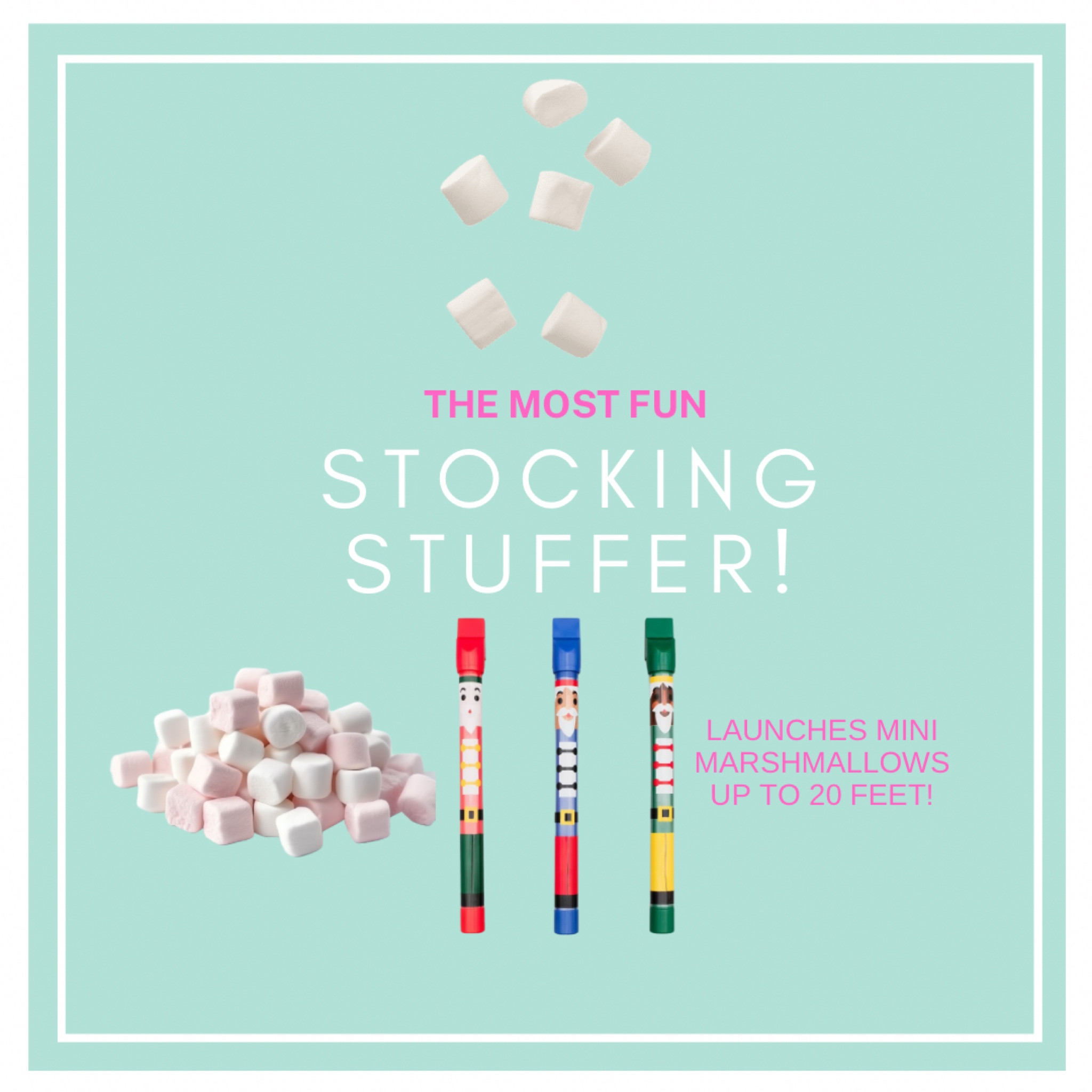 The most fun stocking stuffer! These little darts launch mini marshmallows up to 20 feet! 😂✨ #stockingstuffer #musthave #christmasmagic #kidsgiftguide #kidsstocking #kidsstockingstuffer 

#LTKKids #LTKGiftGuide #LTKHoliday