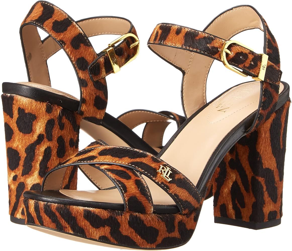 Ralph Lauren Leopard Platform Sandals | Amazon (US)
