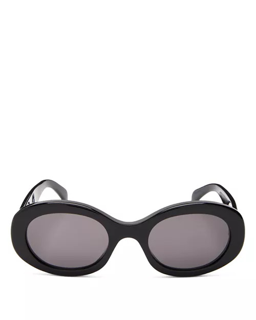 CELINE Triomphe Oval Sunglasses, 52mm  | Bloomingdale's Jewelry & Accessories | Bloomingdale's (US)