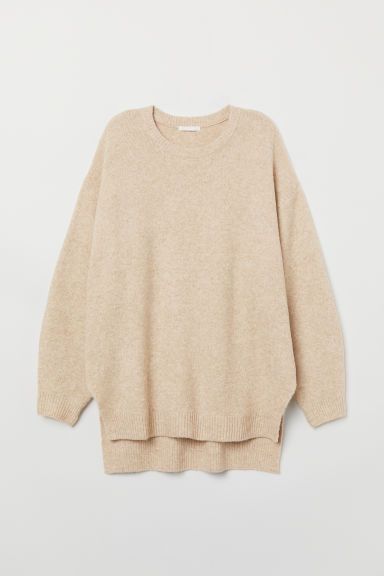 H & M - Knit Sweater - Beige | H&M (US + CA)