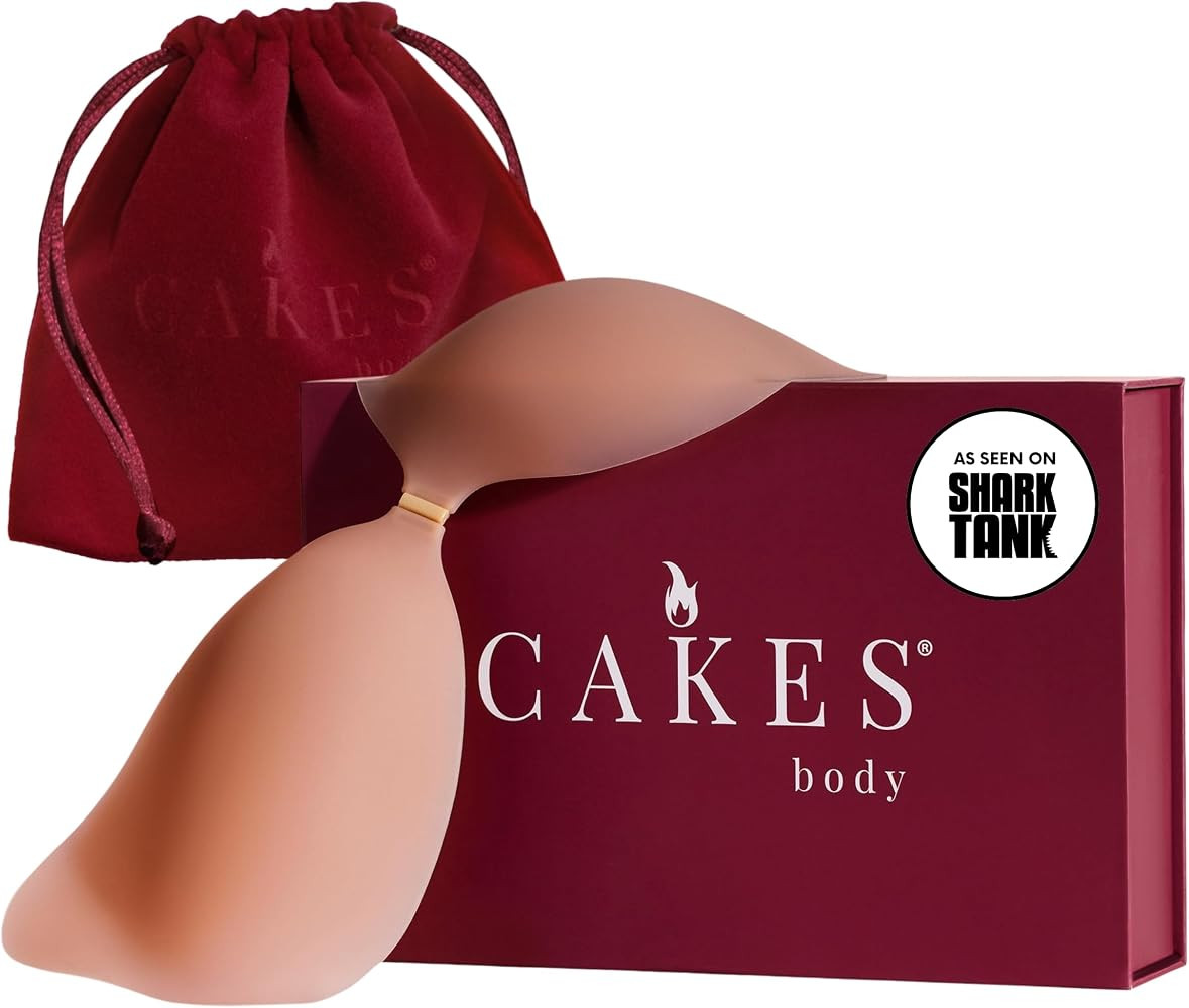 CAKES Body\u00ae Adhesive Strapless Bra - Reusable Cakes\u2122 Sticky Bra for Fuller Looking Seam... | Amazon (US)