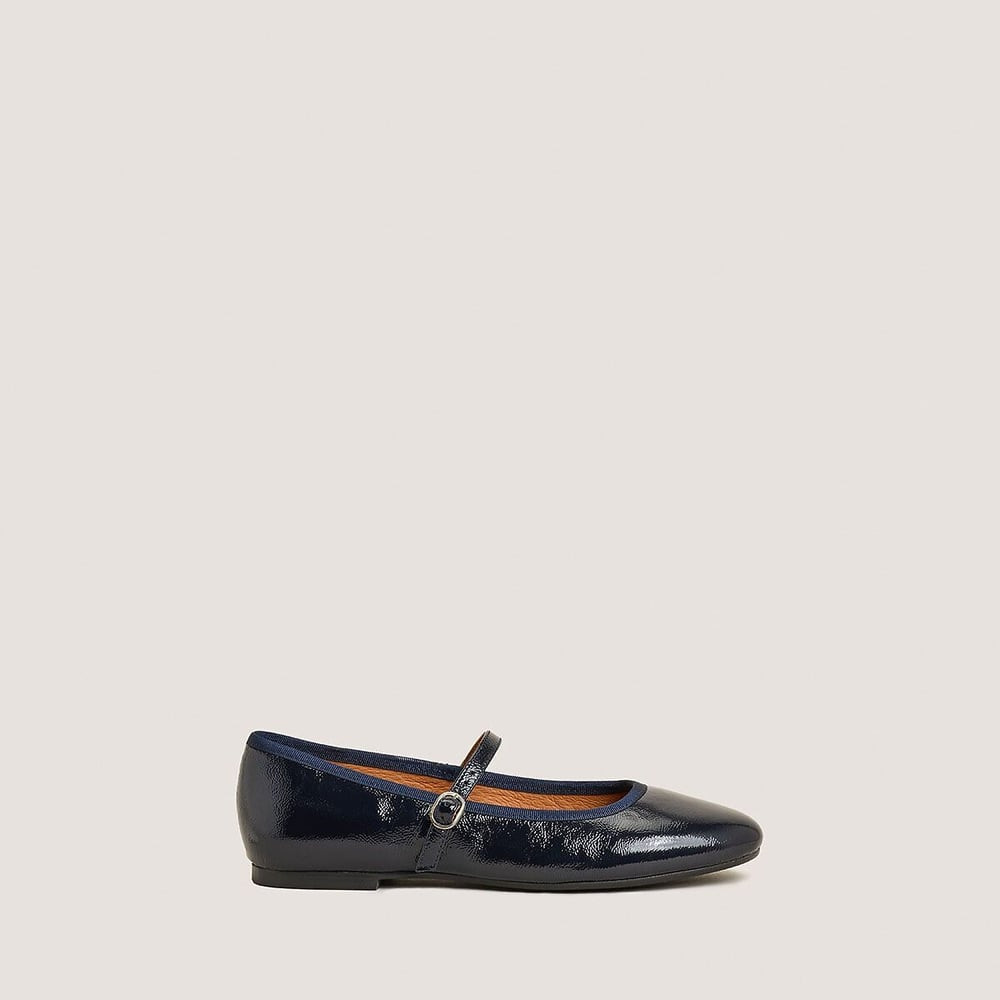 Douceur Leather Mary Jane Ballet Pumps | La Redoute (UK)