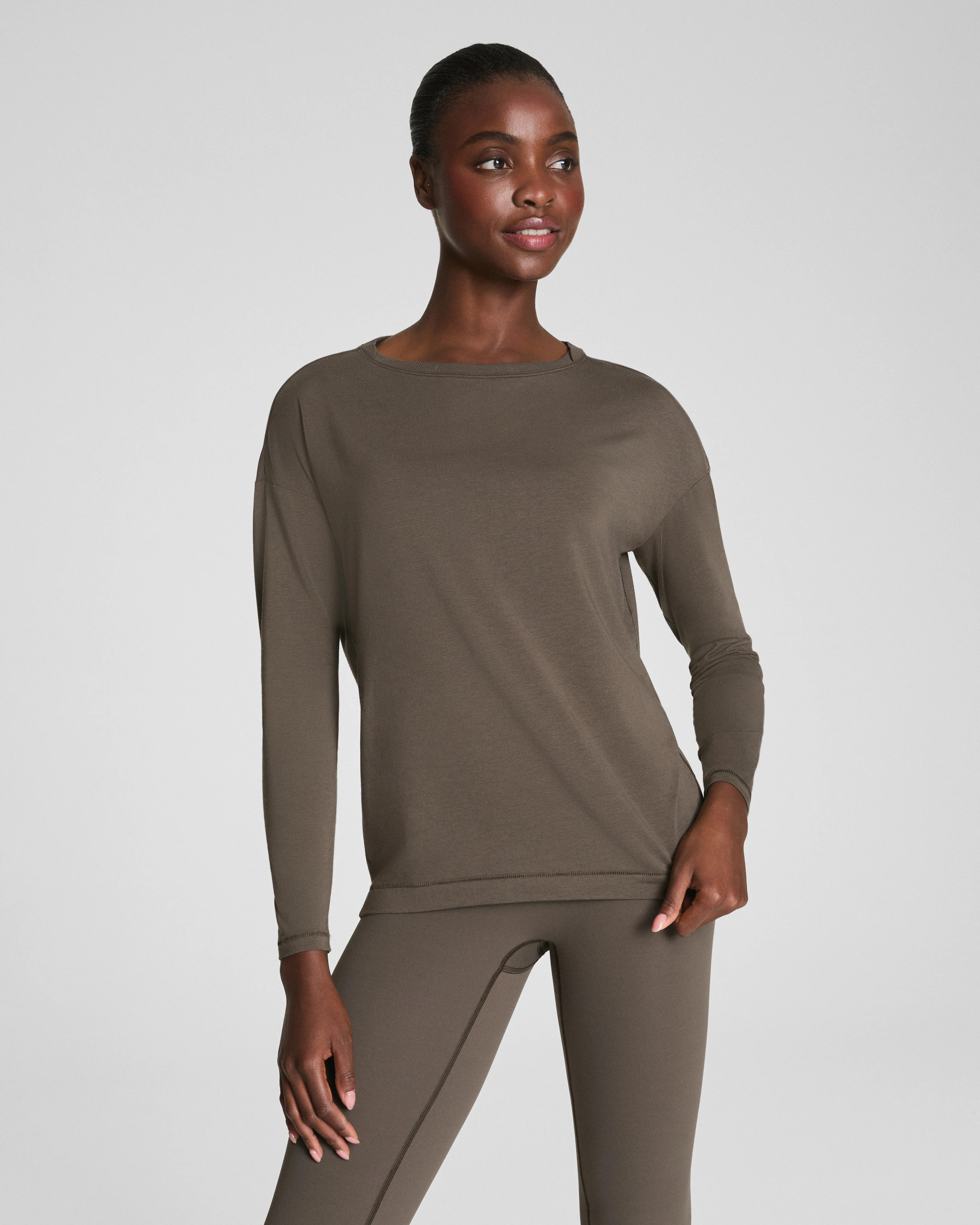 Long Sleeve Workout Top with 4-Way Stretch | SPANX | Spanx