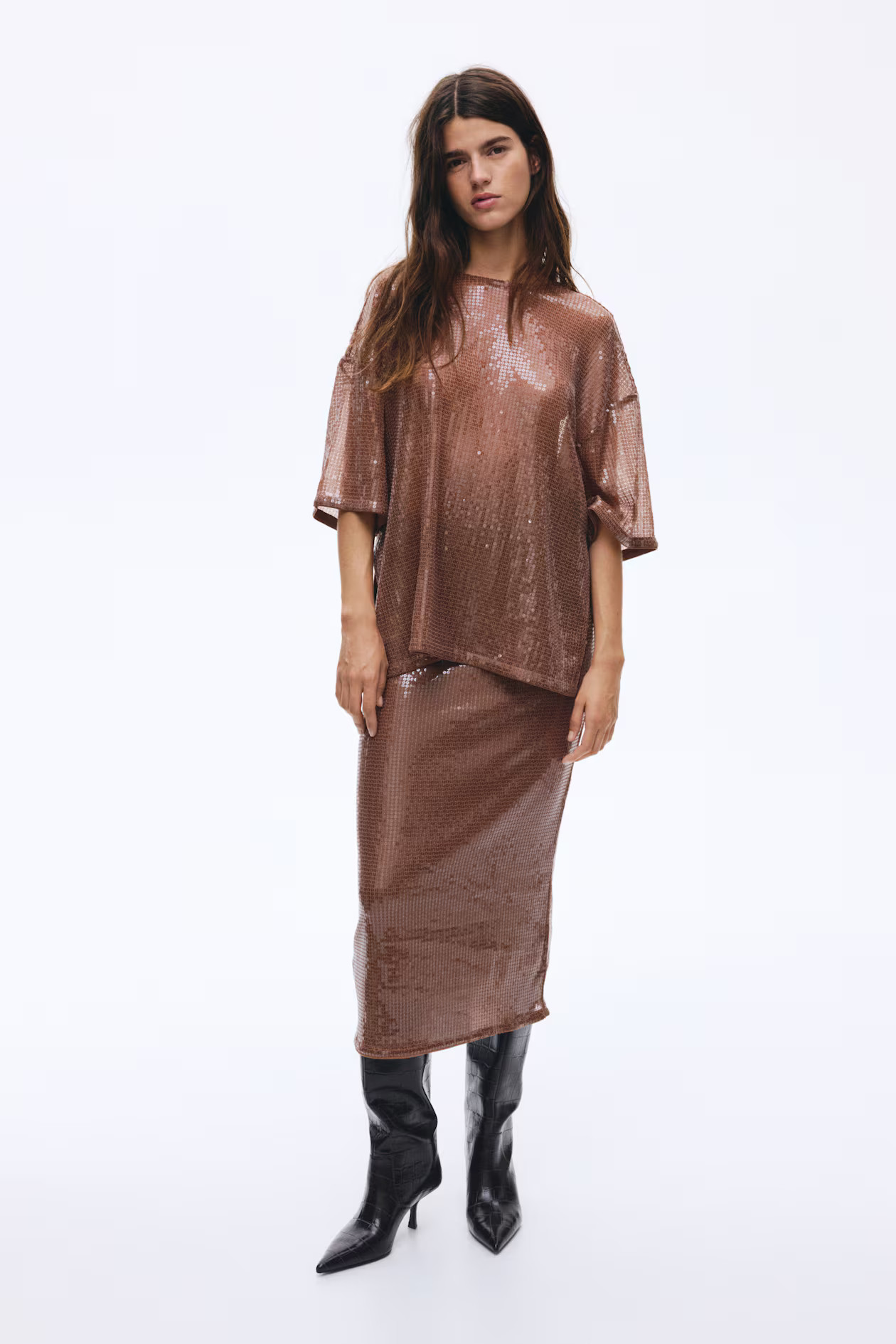 Oversized Sequined Top | H&M (US + CA)