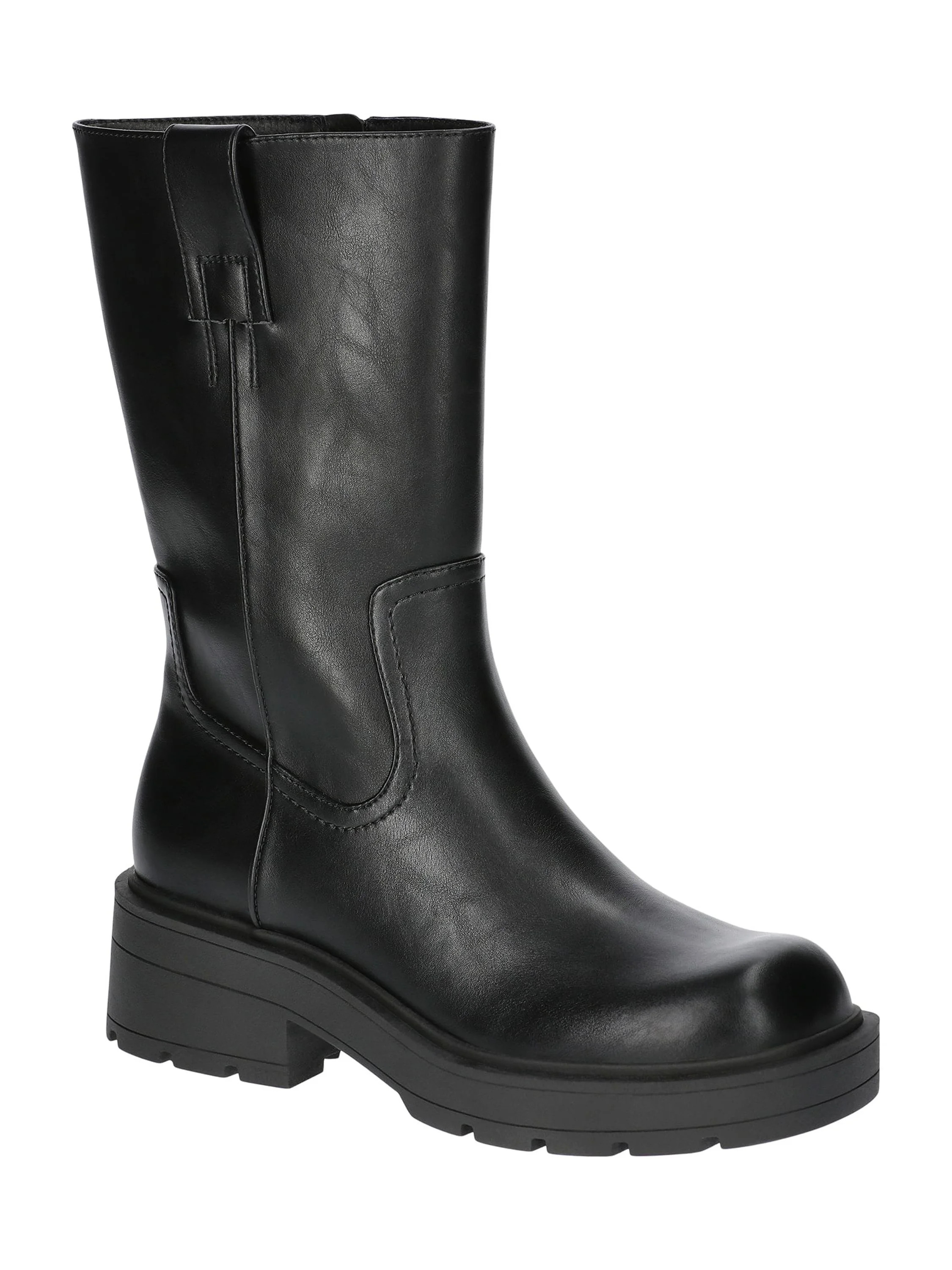 No Boundaries Women's Pull On Lug Sole Boots, Wide Width Available - Walmart.com | Walmart (US)