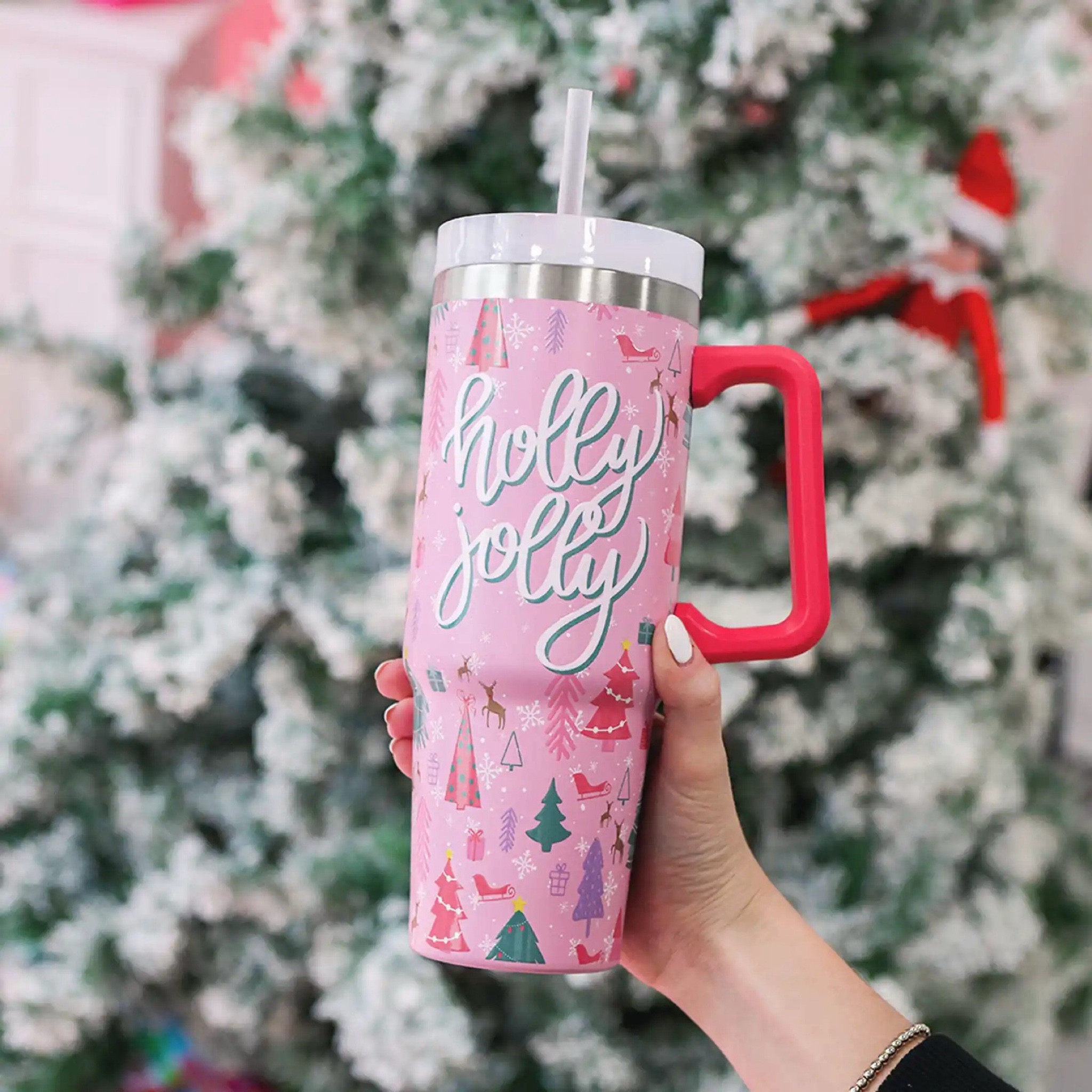 This cute Holly Jolly tumbler on sale for $24.99. 

Christmas tumbler, gift for her

#LTKHoliday #LTKSaleAlert #LTKGiftGuide