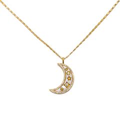 Aura Moon Talisman Necklace | Sequin