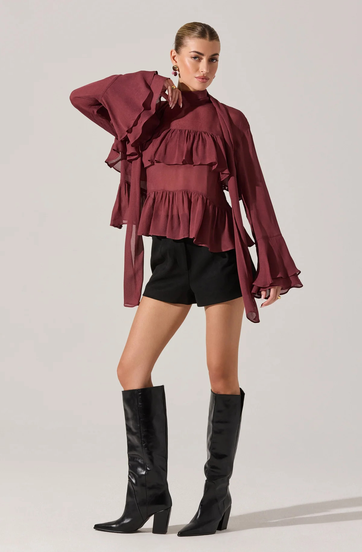 Fae Tiered Ruffle Top | ASTR The Label (US)