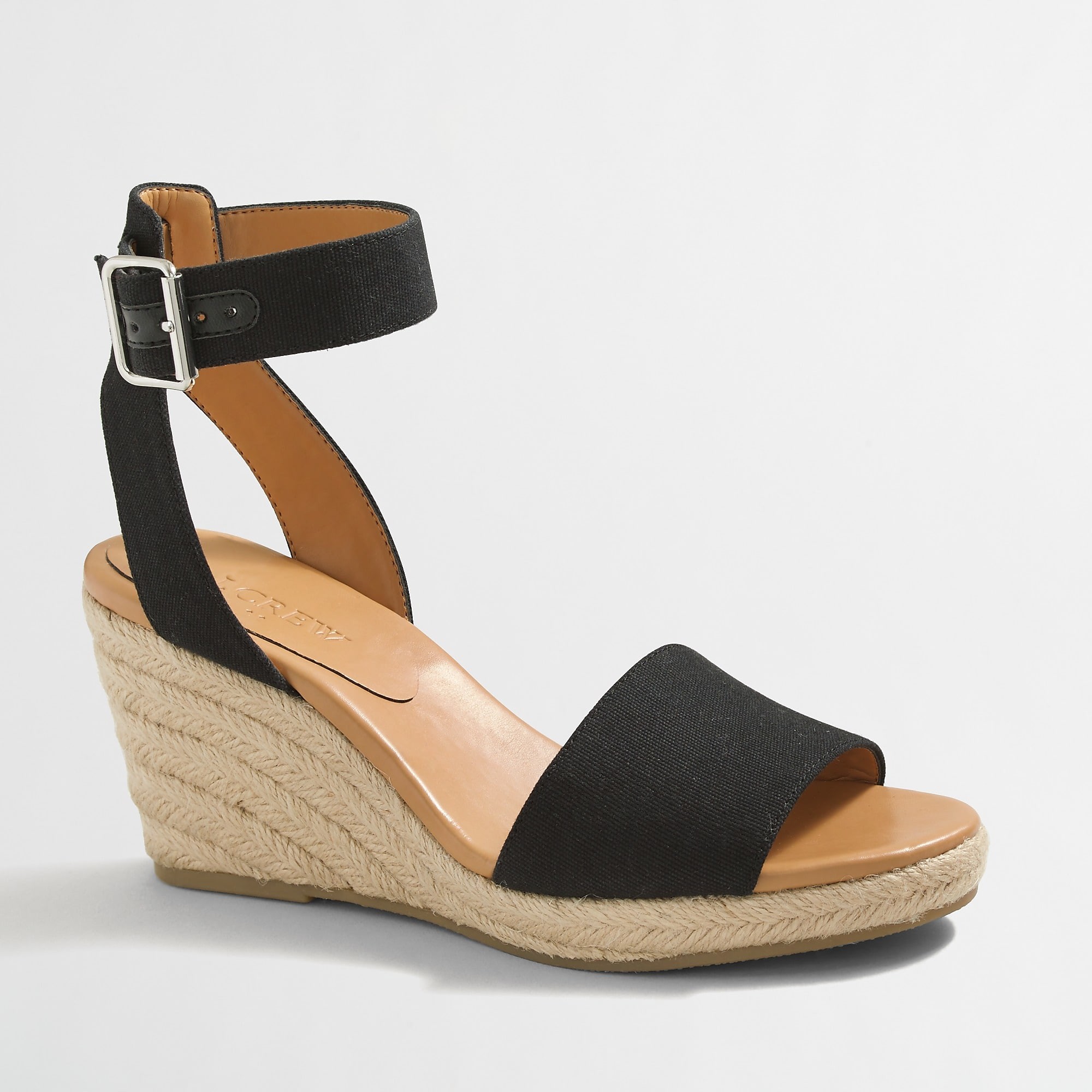 Strappy canvas espadrille wedges | J.Crew Factory