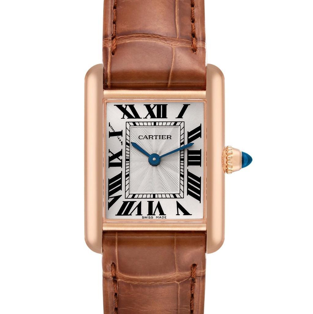 Cartier Tank Louis Rose Gold Mechanical Ladies Watch WGTA0010 Papers | eBay US