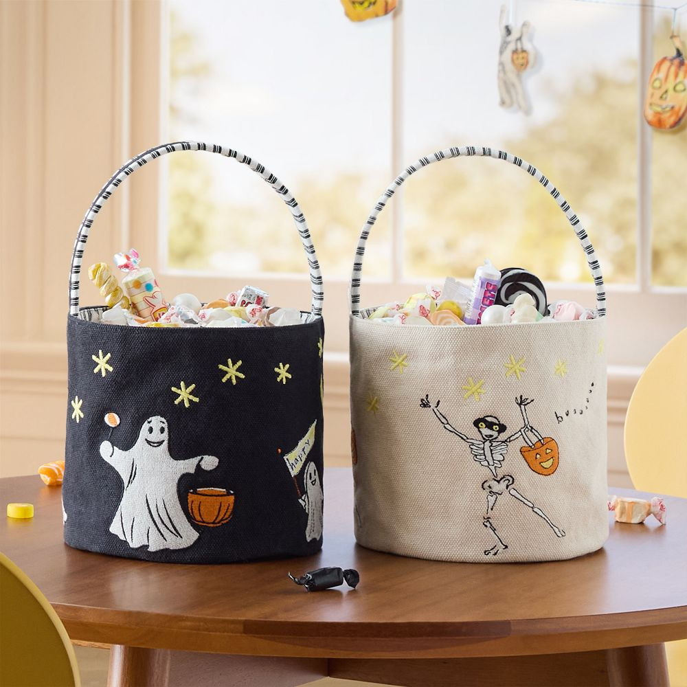 Petite Plume Embroidered Treat Bucket | West Elm (US)
