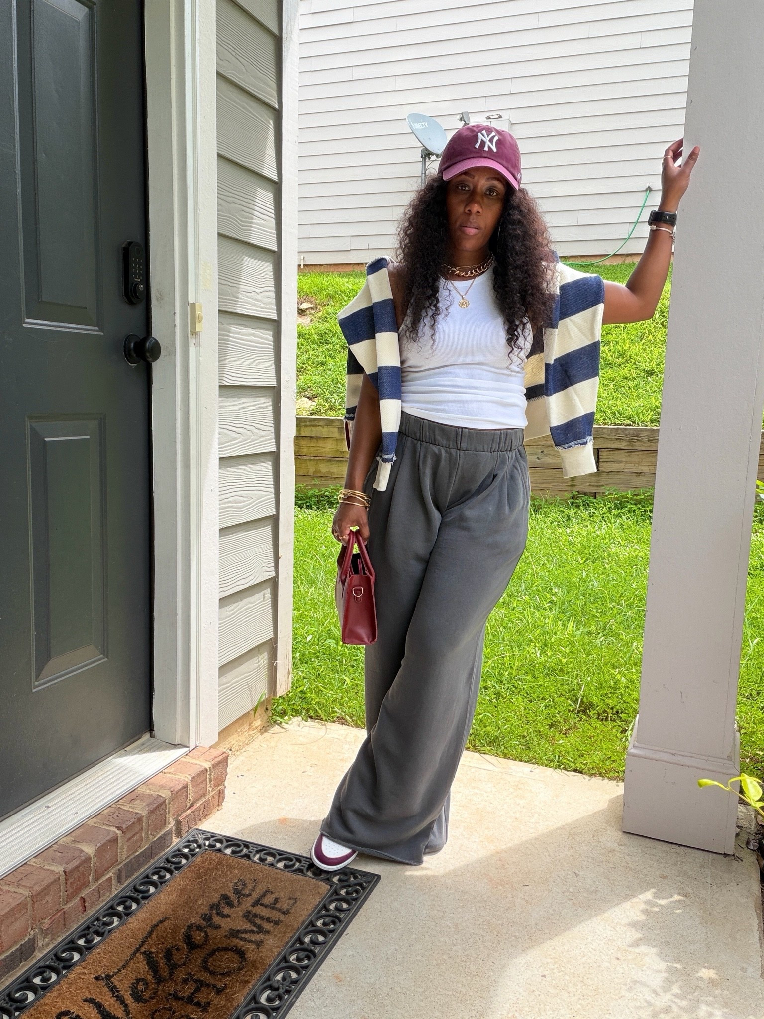 Girl, give me a pair of wide-leg sweatpants and some sneakers and I’m good. 😂

#LTKootd #LTKOver40 #LTKPetite