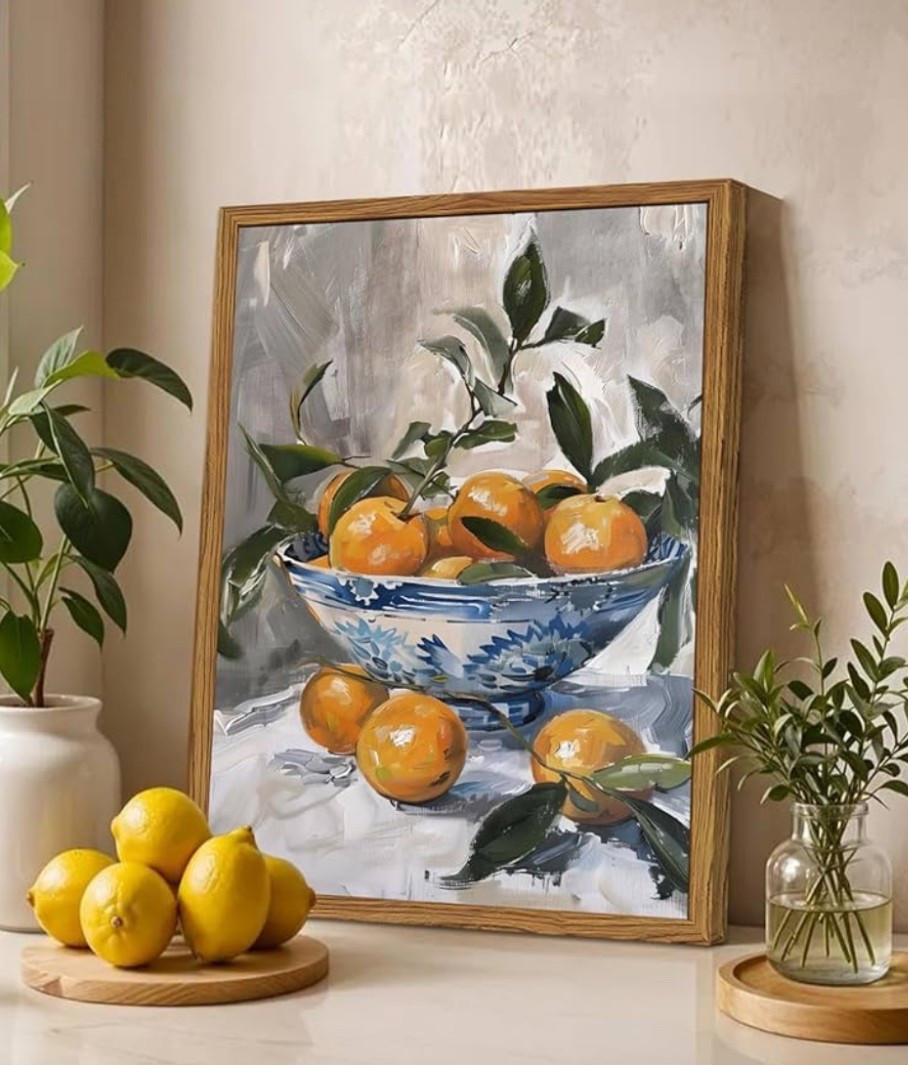 Sweet citrus charm with cozy farmhouse warmth.🍊 This vintage orange still life print adds rustic character, cottagecore charm, and that sun-kissed kitchen feel without trying too hard.

An easy way to warm up your walls.✨

#LTKU #LTKSeasonal #LTKHome