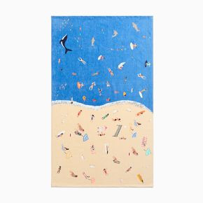 Beach Scene Beach Towel | West Elm (US)