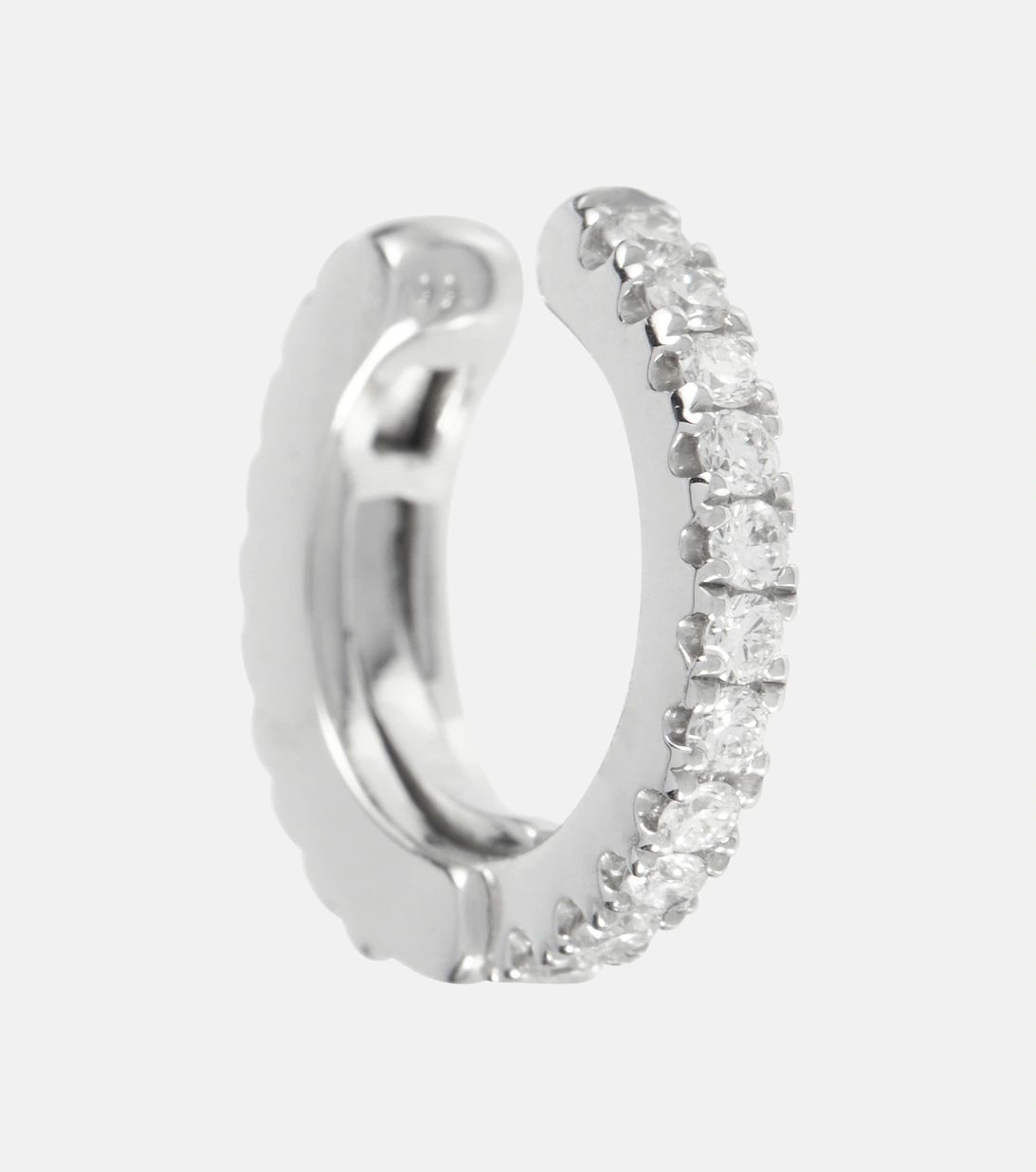 Diamond Eternity 18kt white gold single ear cuff with diamonds | Mytheresa (UK)