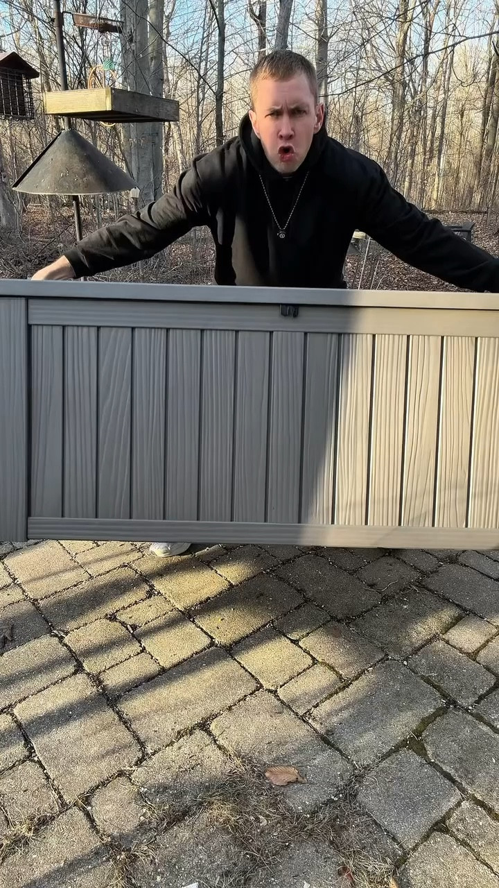 Outdoor storage that actually looks good in your backyard. This large deck box is perfect for storing cushions, tools, or pool accessories while keeping everything protected from the weather. Such a practical find for keeping outdoor spaces organized.

#LTKHome