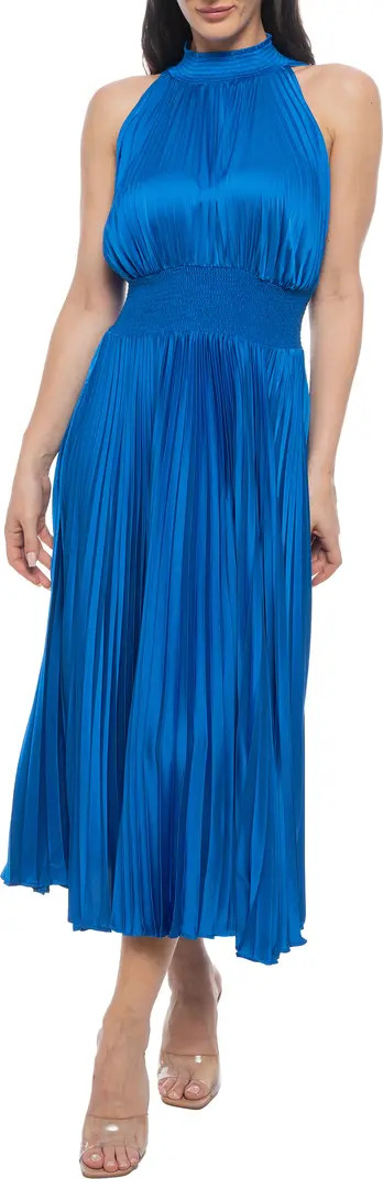 Pleated Midi Dress | Nordstrom Rack