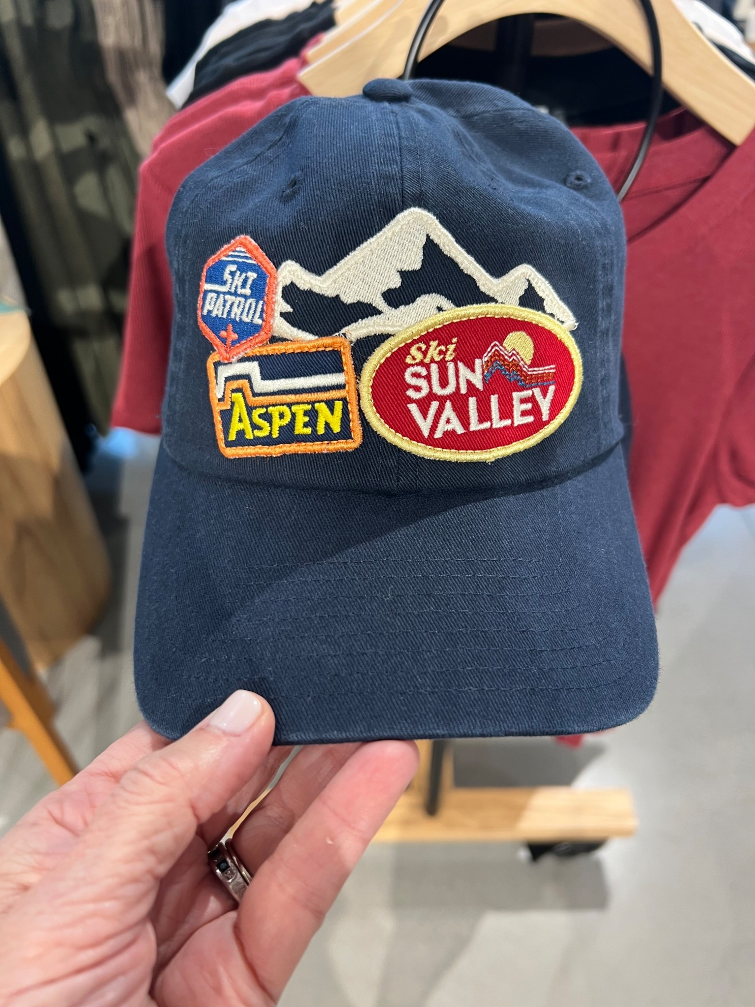 navy patch baseball cap 

#LTKootd #LTKSeasonal #LTKOver40