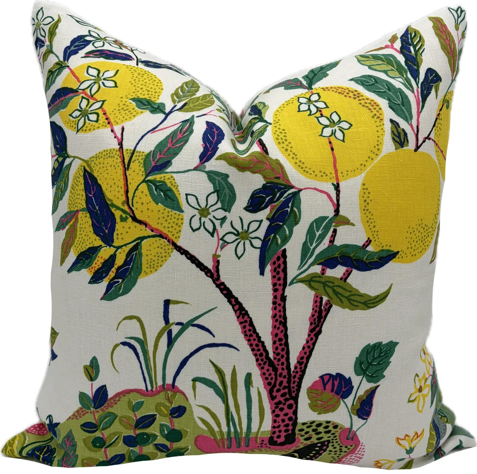 Schumacher Citrus Garden Lime LINEN Cushion Cover Pillow Cover Double Sided - Etsy | Etsy (Global)