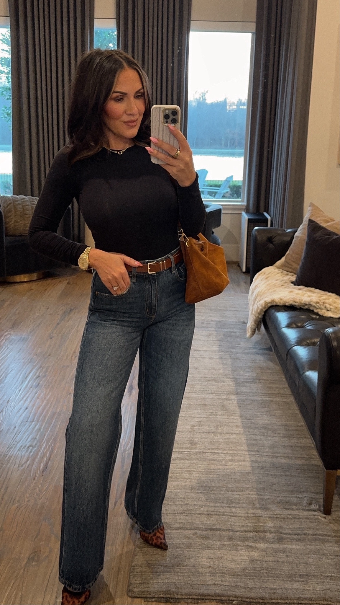 Tonight’s date night look. 

In a small in top
26 in jeans 

#LTKPetite #LTKStyleTip #LTKOver40