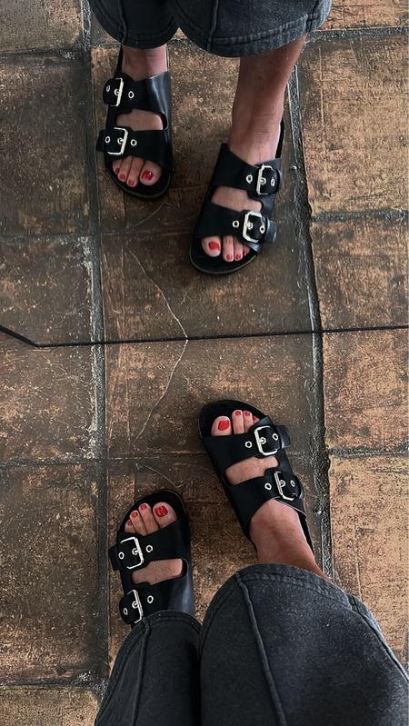 Birkenstock look for less two strap sandals with a big gold buckle are on sale 20% off today making them only $21.60



#LTKsalealert #LTKshoecrush #LTKstyletip