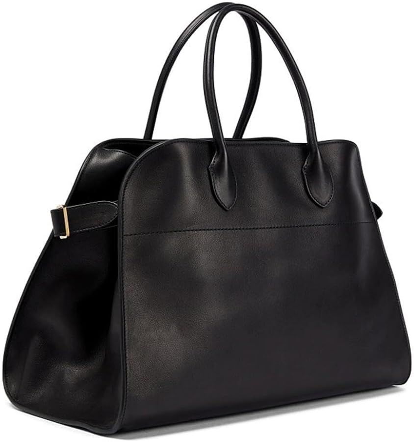 Buckle Leather Tote Bag for Women Large Top-Handle Designer Shoulder Purse | Amazon (US)