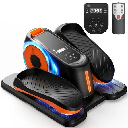 Under Desk Elliptical Machine, Electric Leg Exerciser for Seniors with 12 Speed, Seated Pedal Exerciser with Remote Control | Walmart (US)
