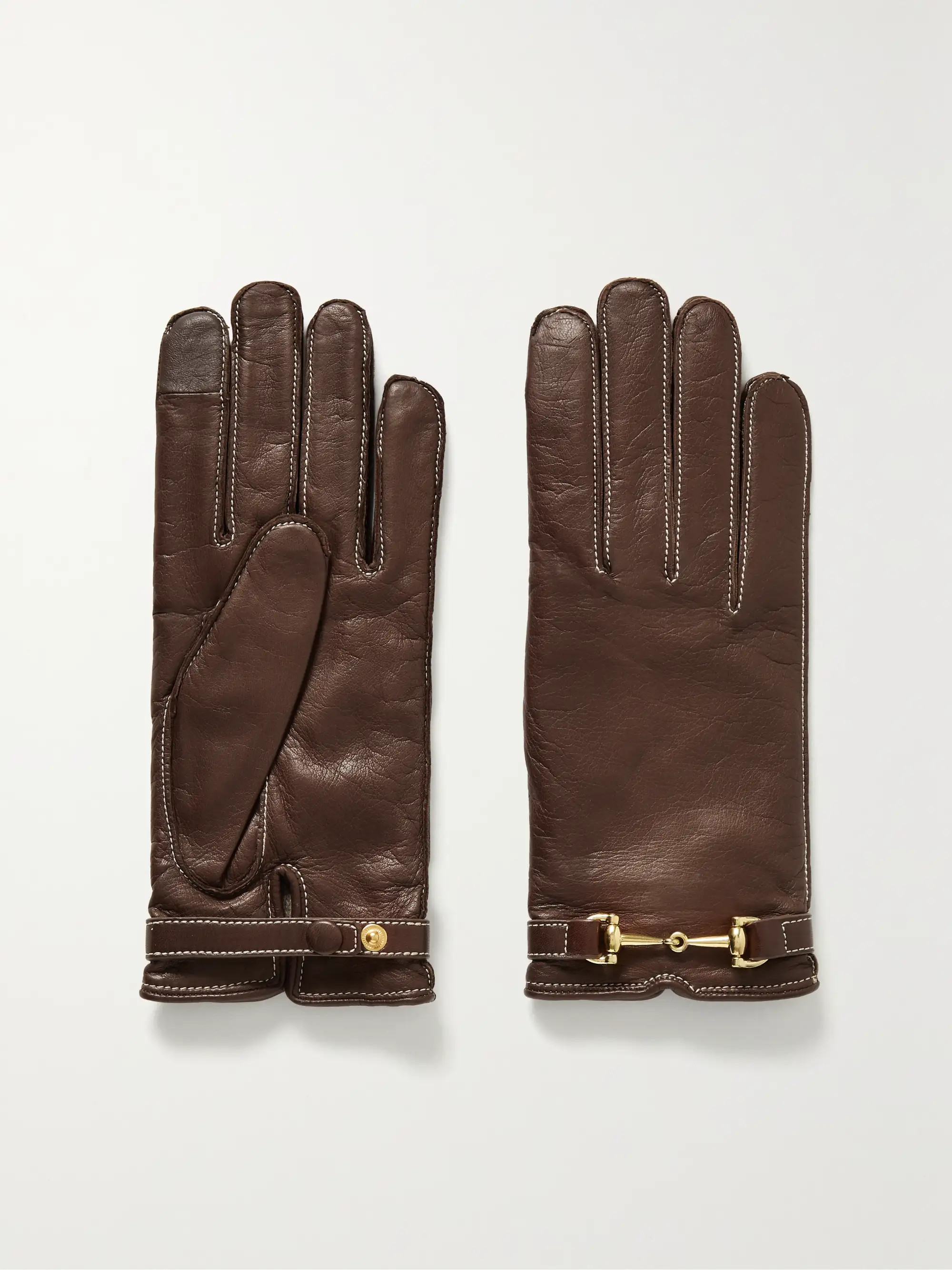 Embellished leather gloves | NET-A-PORTER (US)