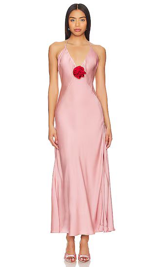 x REVOLVE Aradia Maxi Dress in Pink & Red | Revolve Clothing (Global)