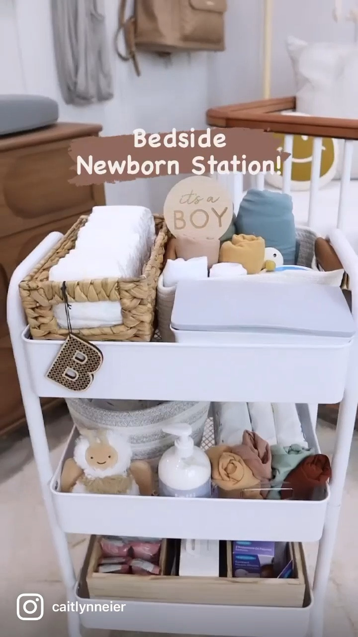 Everything in my bedside nursing station/diaper station! 

#LTKbaby #LTKfamily #LTKbump