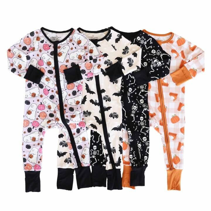 Fall Holiday Convertible Zip Rompers | Caden Lane